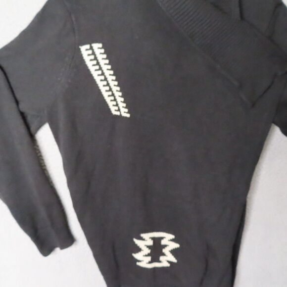 Lauren Ralph Lauren Sweater Womens XXL Black Southwestern Cardigan Linen Cotton - Picture 4 of 15